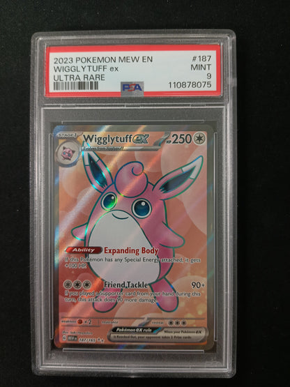 [PSA 9] Wigglytuff ex #187 Pokemon Scarlet & Violet 151
