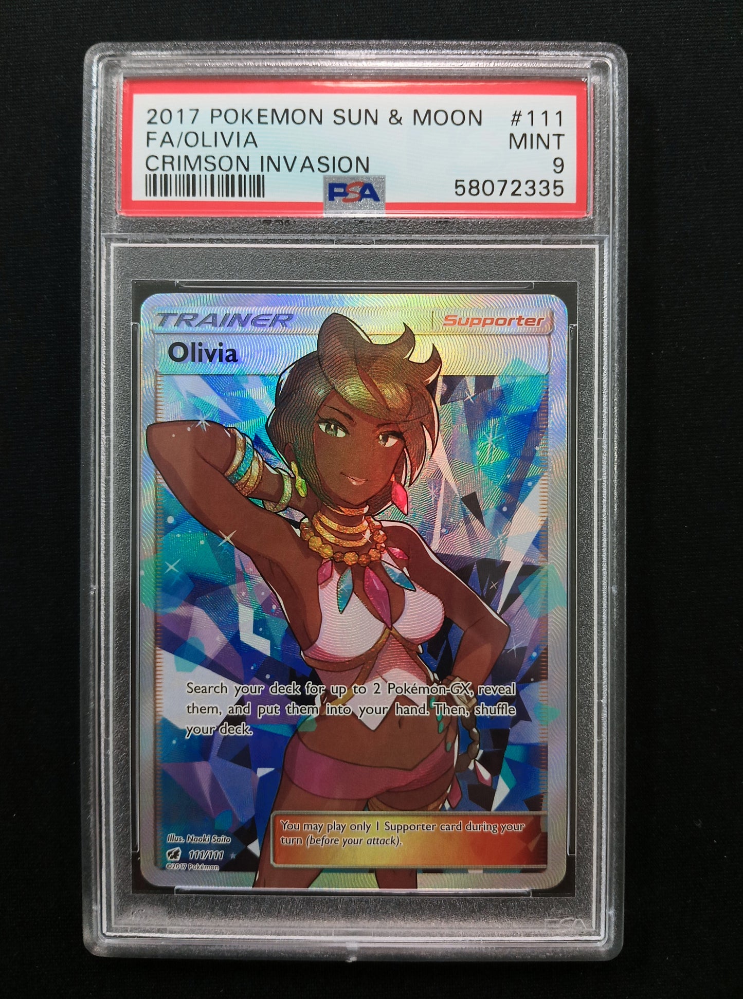 [PSA 9] Olivia #111 Pokemon Crimson Invasion