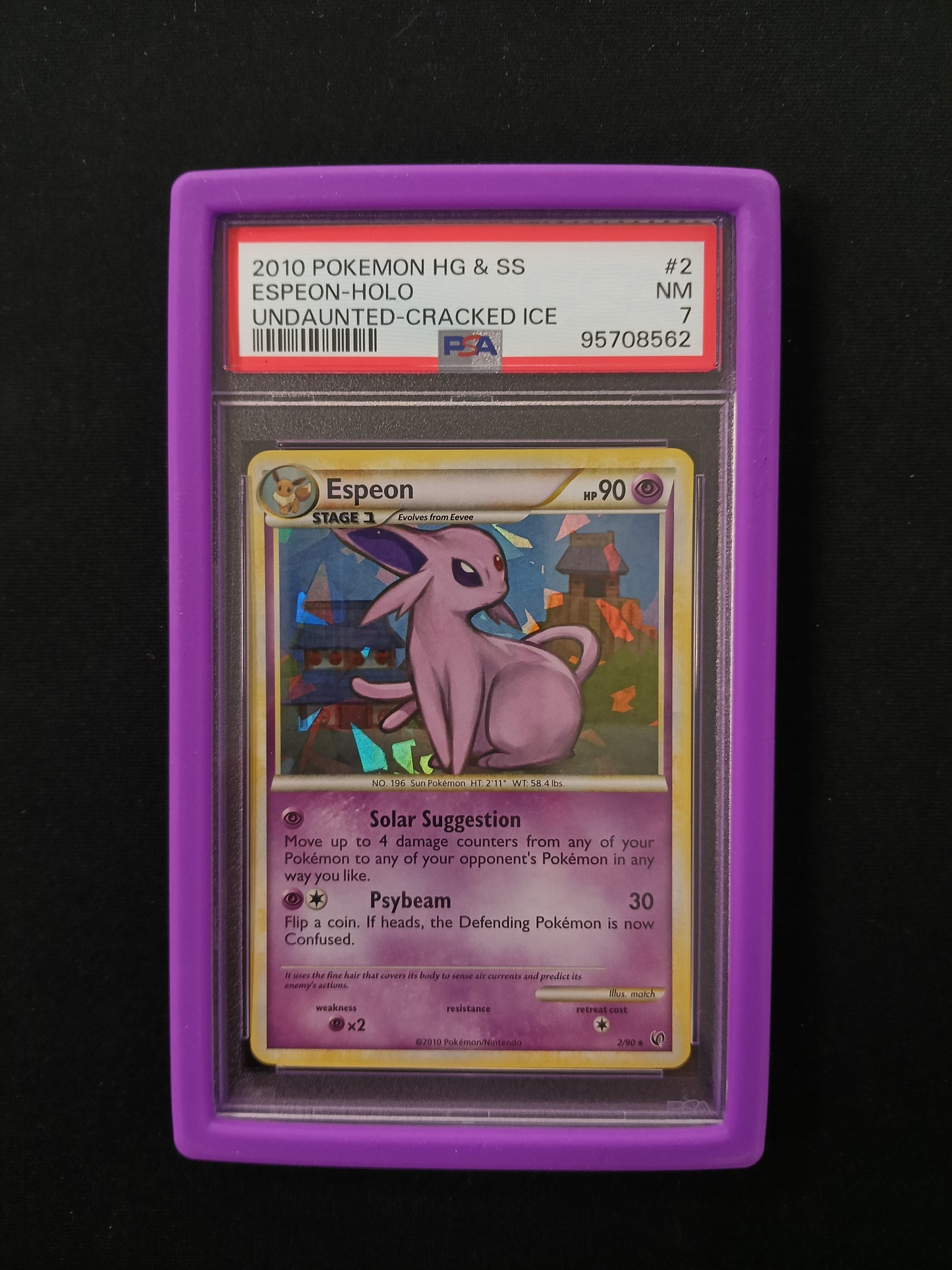 [PSA 7] Espeon #2 Pokemon Heart Gold & Soul Silver