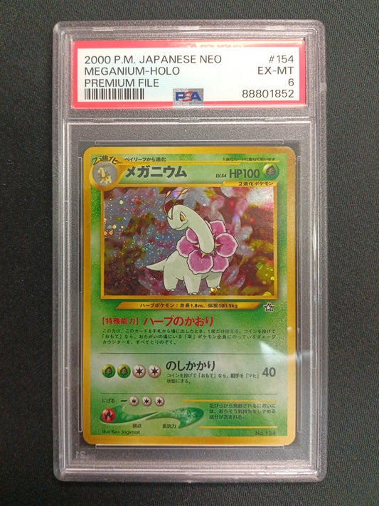 [PSA 6] Meganium #154 Pokemon Neo Genesis