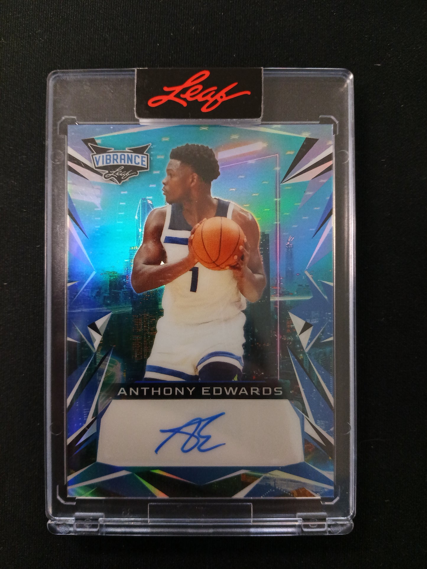 9/20 Anthony Edwards #BA-AE1 Vibrance Leaf Auto