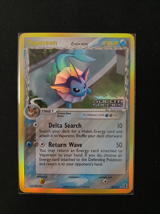Vaporeon [Delta, Stamp] #18 Pokemon Delta Species