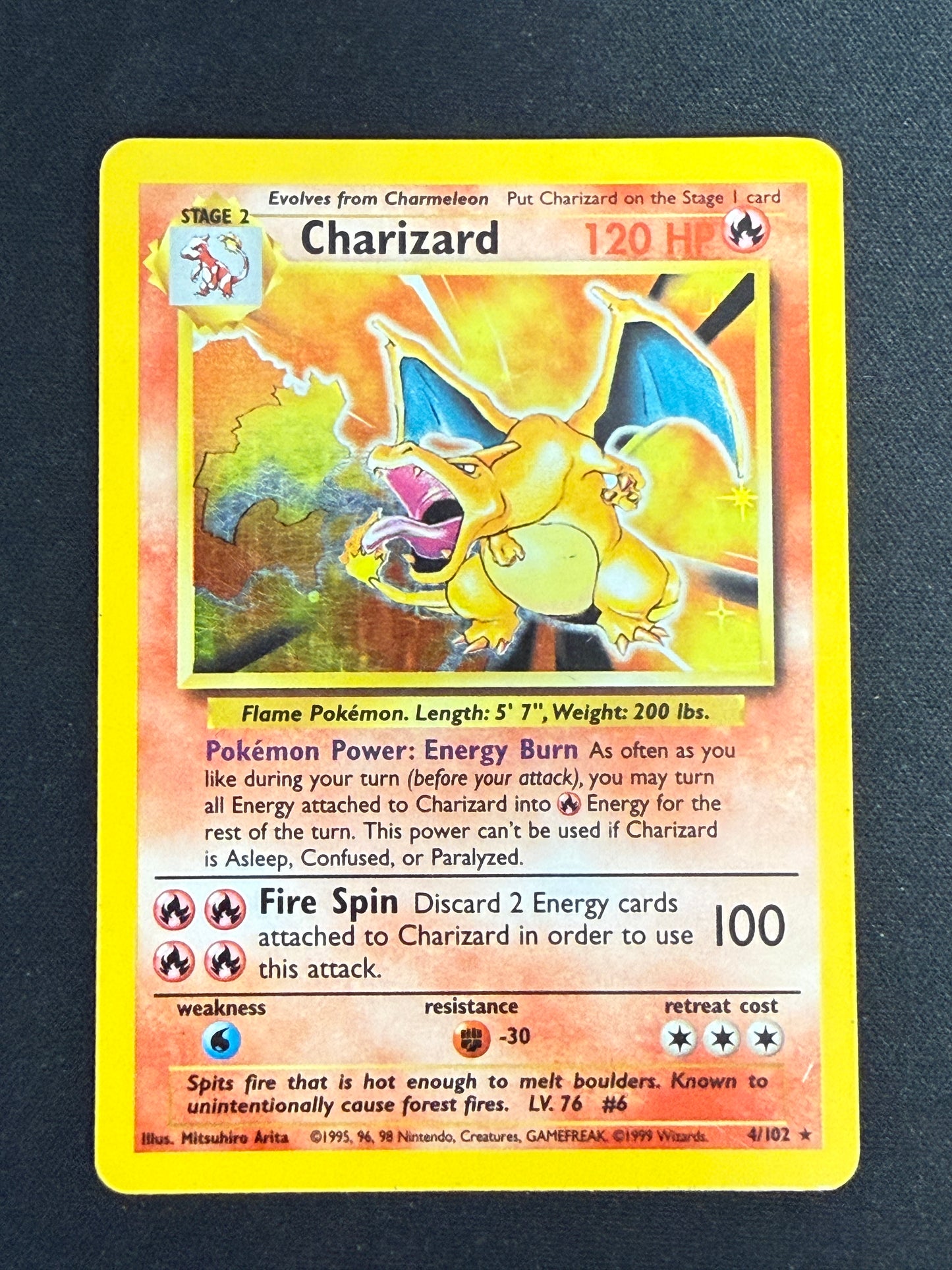 Charizard #4 Pokemon Base Set