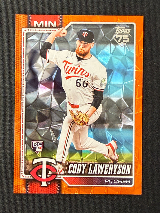 Cody Laweryson [RC] #608 Topps 75 [Orange Diamante Foil] /25