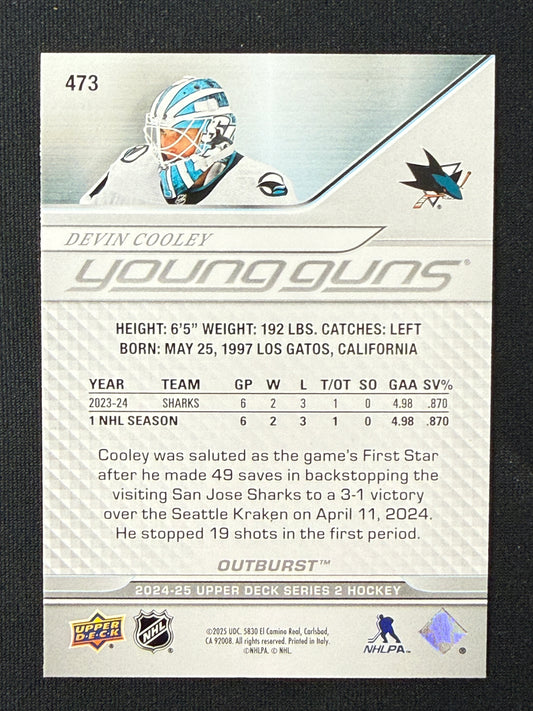 Devin Cooley #473 Young Guns [Silver Outburst]