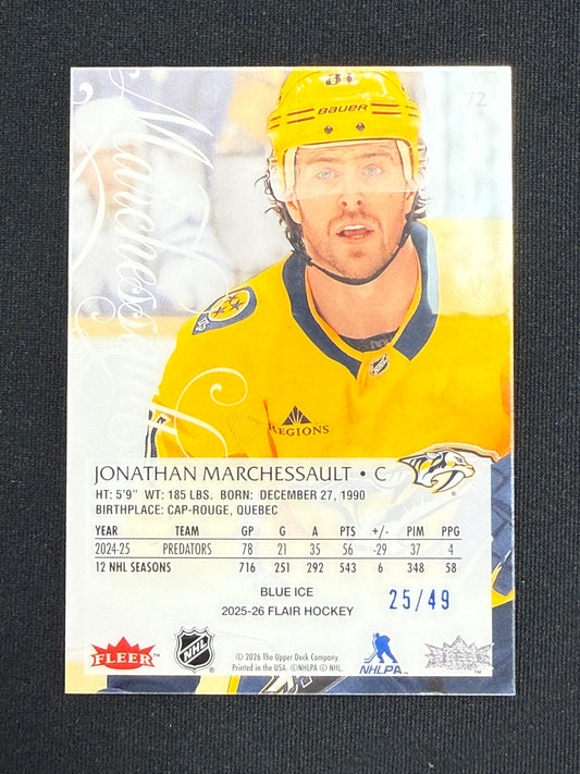 Jonathan Marchessault #72 Flair [Blue Ice] /49
