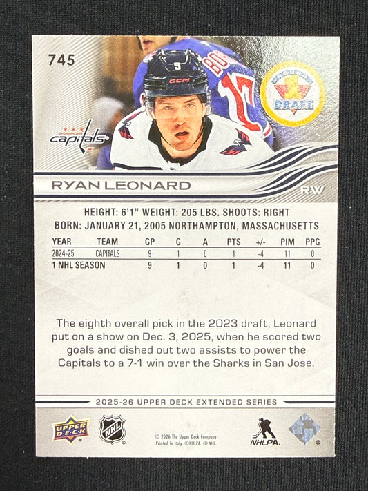 Ryan Leonard #745 Round 1 Draft [Deluxe] /250