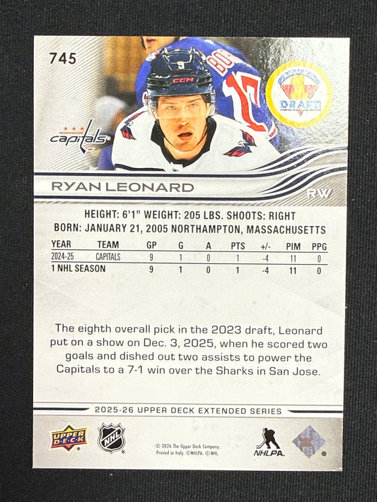 Ryan Leonard #745 Round 1 Draft