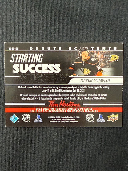 Mason McTavish #SS-8 Starting Success