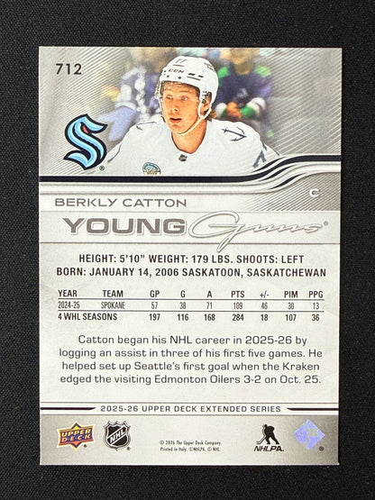 Berkly Catton #712 Young Guns