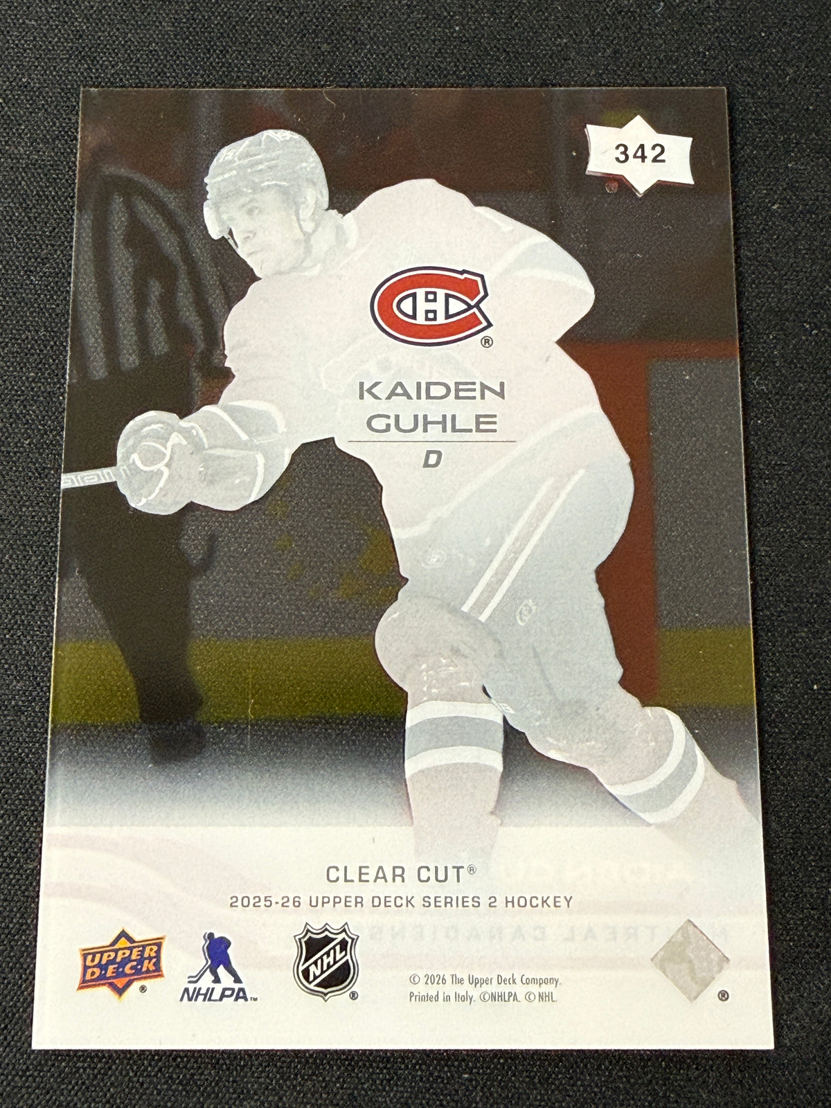 Kaiden Guhle 25-26 Series 2 Clear Cut