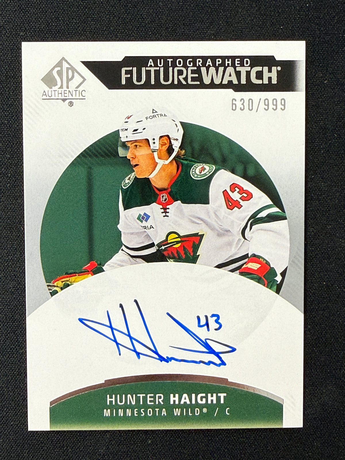 Hunter Haight 25-26 SP Authentic FWA 630/999