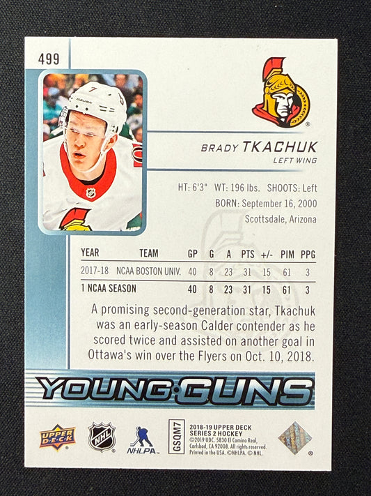Brady Tkachuk #499 Young Guns