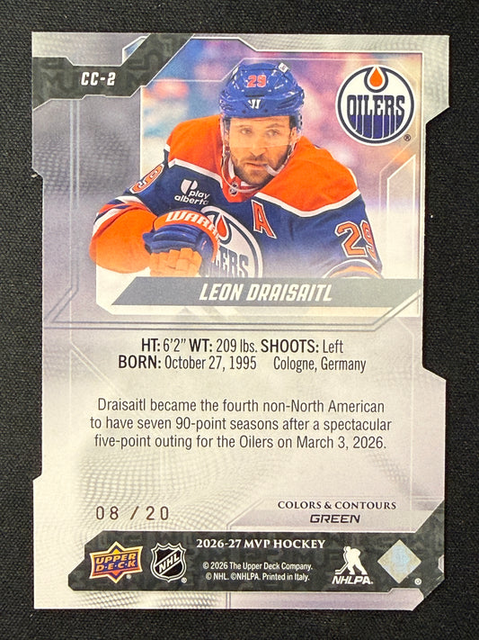Leon Draisaitl #CC-2 Colors & Contours [Green] /20