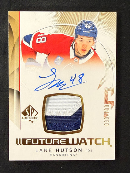 Lane Hutson #139 Future Watch Auto Patch | 090/100