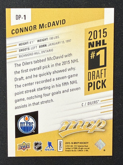 Connor McDavid #DP-1 MVP 2015 NHL #1 Draft Pick