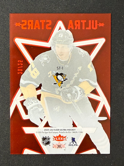Sidney Crosby 2025-26 Fleer Ultra Stars 20/25