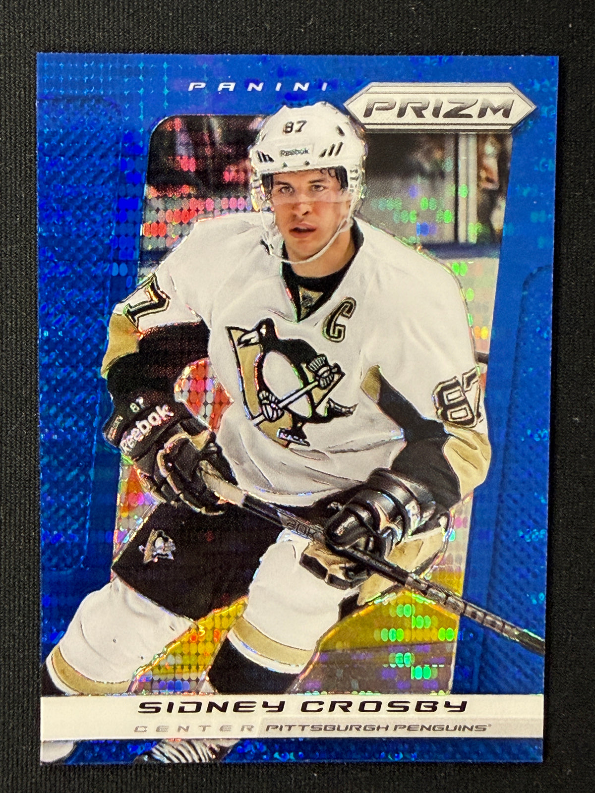 Sidney Crosby #84 Panini Prizm [Blue Pulsar Prizm]