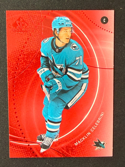 Macklin Celebrini #160 SP Game Used [Red]