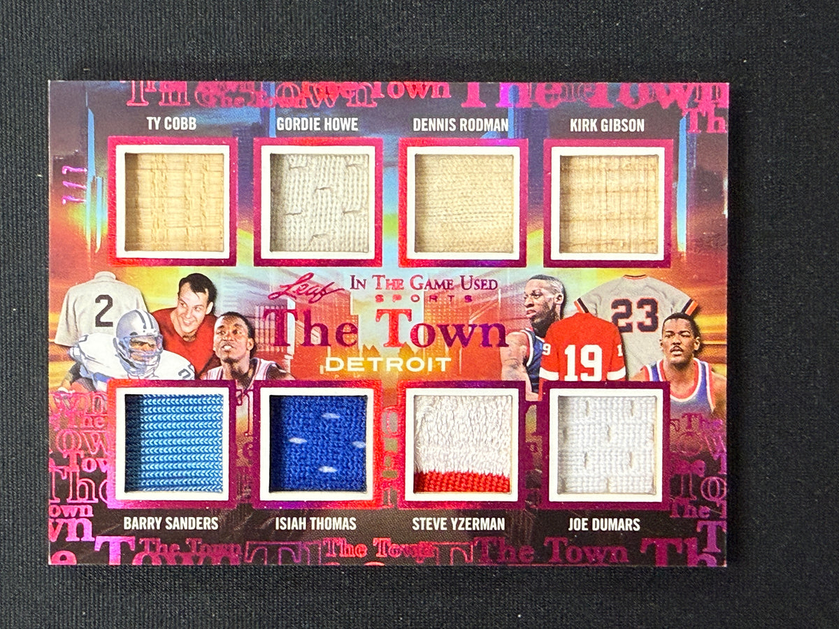 Cobb / Howe / Rodman / Gibson / Sanders / Thomas / Yzerman / Dumars #TT-4 The Town [Detroit] | 7/7