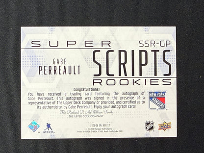 Gabe Perreault 2025-26 SPx Hockey Super Scripts SSR-GP