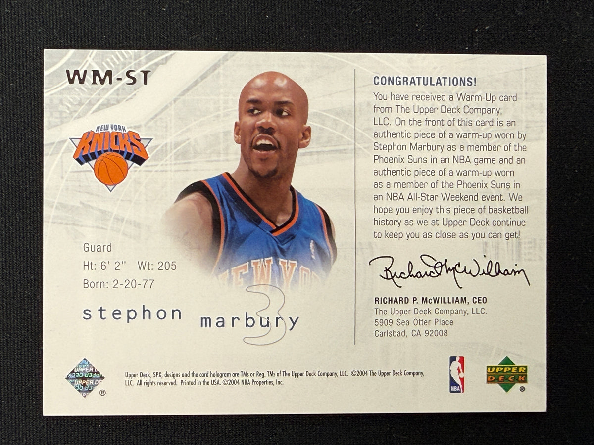 Stephon Marbury #WM-ST Winning Materials
