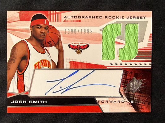 Josh Smith #139 Autographed Rookie Jersey /1999