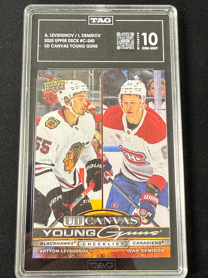 [TAG 10] Levshunov / Demidov #C-240 Young Guns UD Canvas Checklist