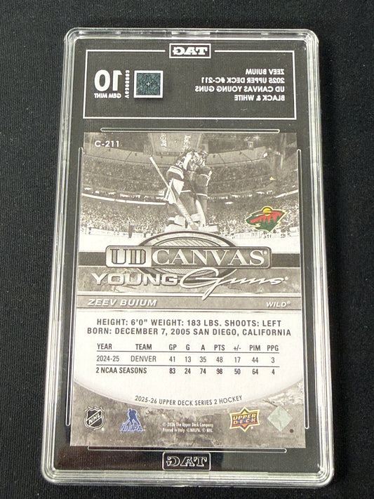 [TAG 10] Zeev Buium #C-211 Young Guns UD Canvas [Black & White]