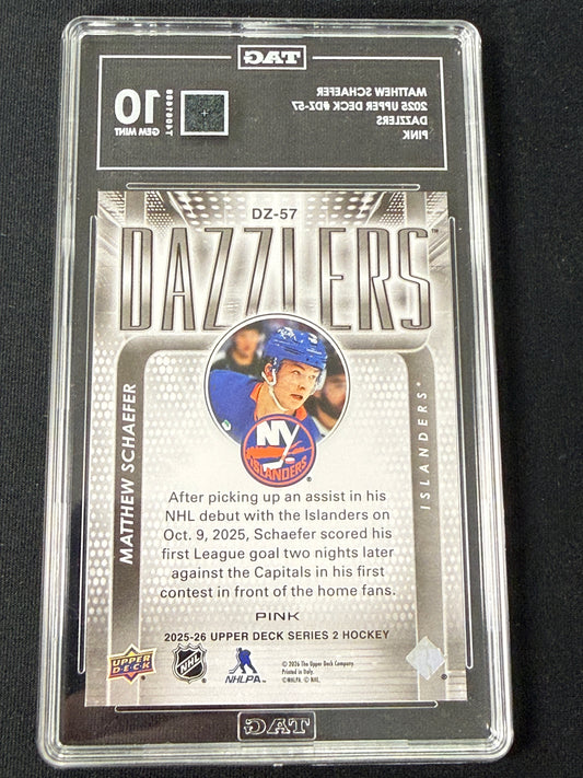 [TAG 10] Matthew Schaefer [RC] #DZ-57 Dazzlers [Pink]