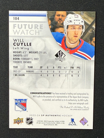 Will Cuylle Future Watch Auto 960/999