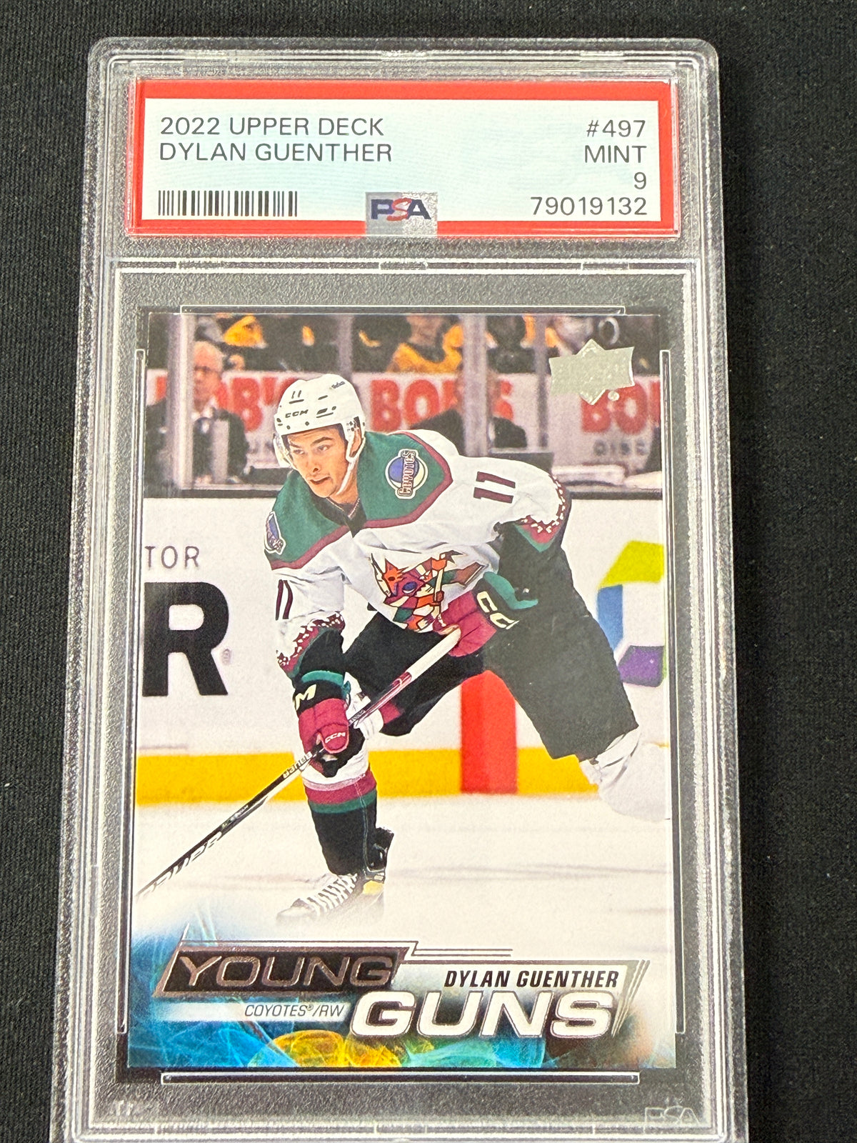 [PSA 9] Dylan Guenther #497 Young Guns