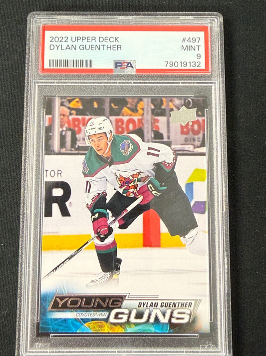 [PSA 9] Dylan Guenther #497 Young Guns