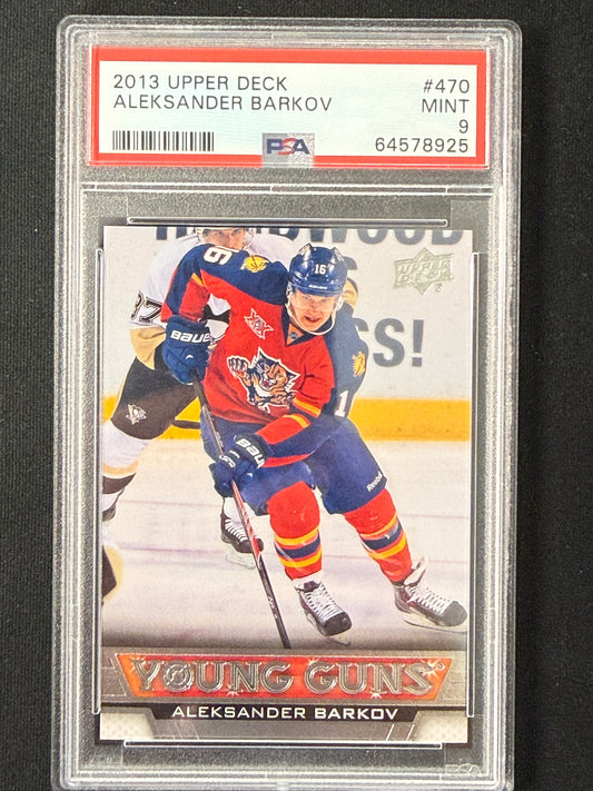 [PSA 9] Aleksander Barkov #470 Young Guns