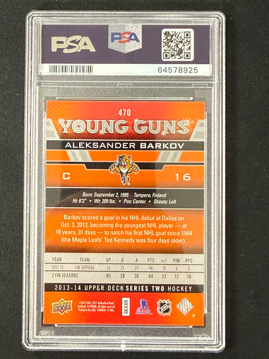 [PSA 9] Aleksander Barkov #470 Young Guns