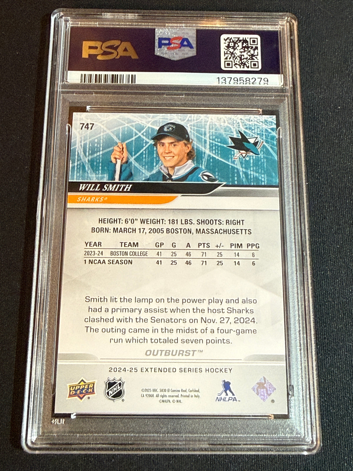 [PSA 9] Will Smith #747 Round 1 Draft [Red Outburst] 06/25
