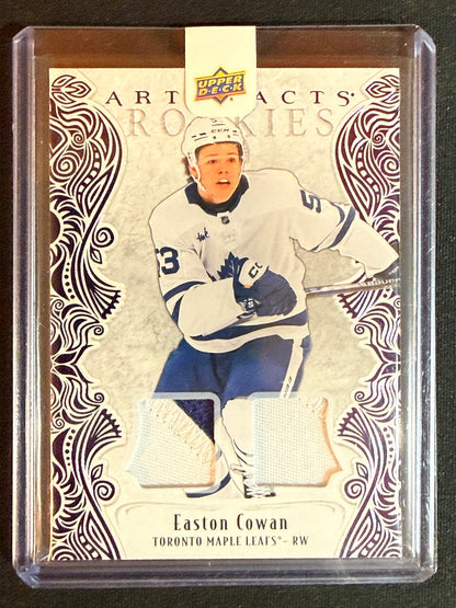 Easton Cowan #IV Artifacts Rookies [Purple Material] /49