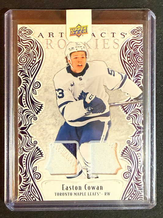 Easton Cowan #IV Artifacts Rookies [Purple Material] /49