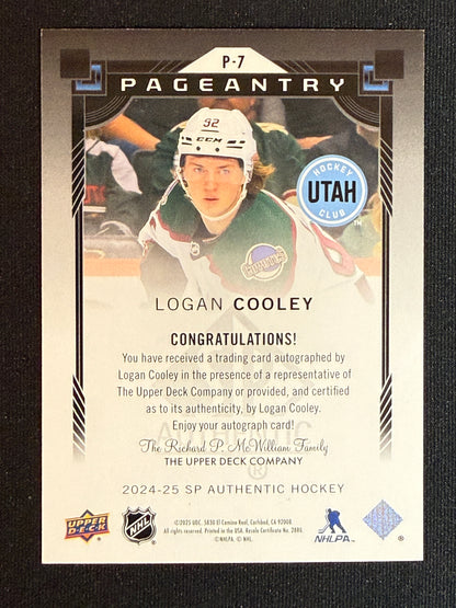 Logan Cooley #P-7 Pageantry [Auto]