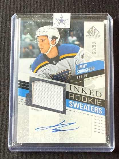 Jimmy Snuggerud #IRS-JS Inked Rookie Sweaters /99