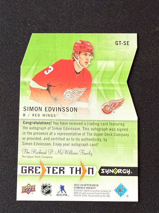 Simon Edvinsson [RC] #GT-SE Greater Than Auto /25