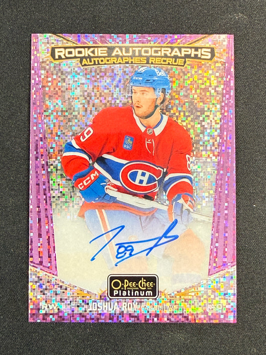 Joshua Roy #R-JR Rookie Autographs [Violet Pixels] /65