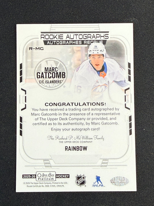 Marc Gatcomb #R-MG Rookie Autographs [Rainbow]