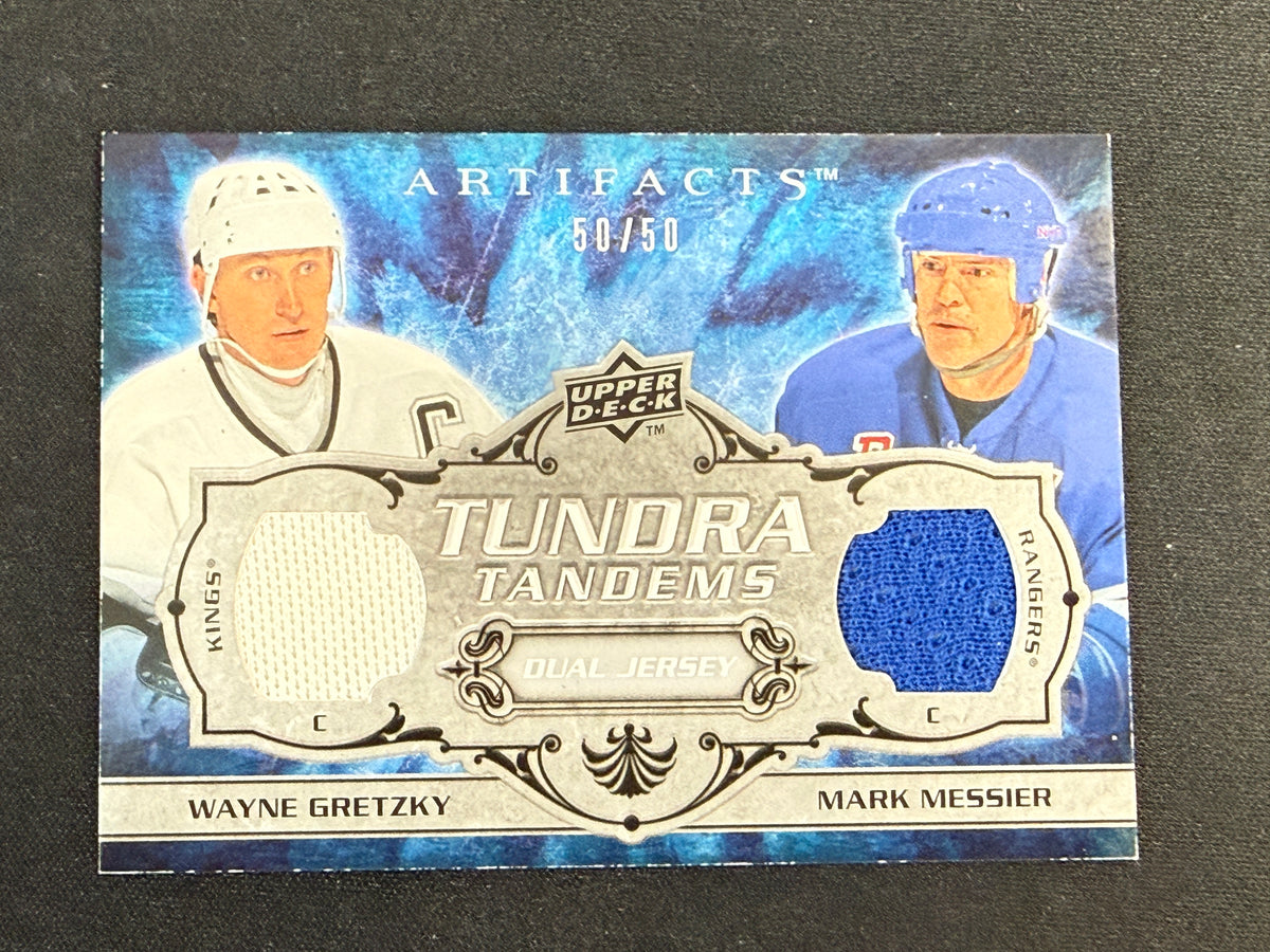 Wayne Gretzky / Mark Messier #TT-GM Tundra Tandems Dual Jersey | 50/50