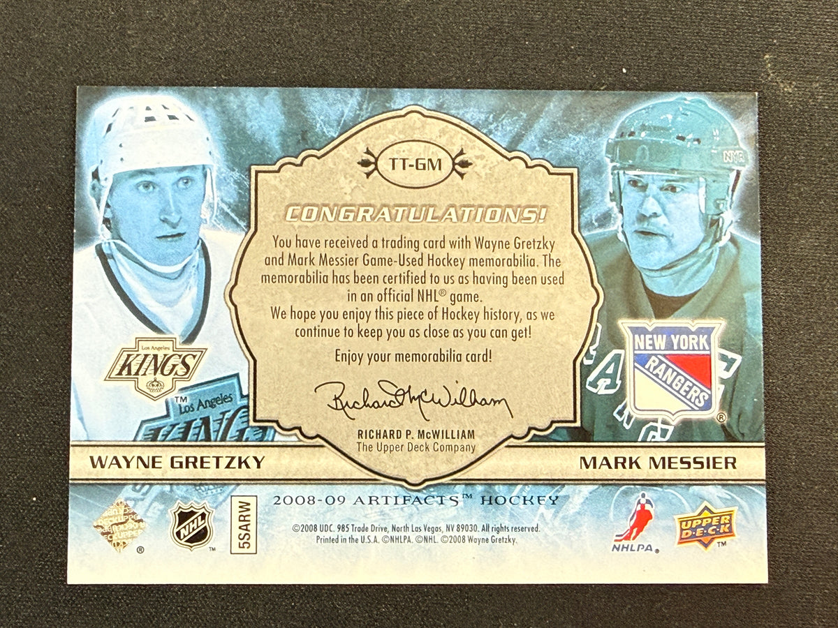 Wayne Gretzky / Mark Messier #TT-GM Tundra Tandems Dual Jersey | 50/50