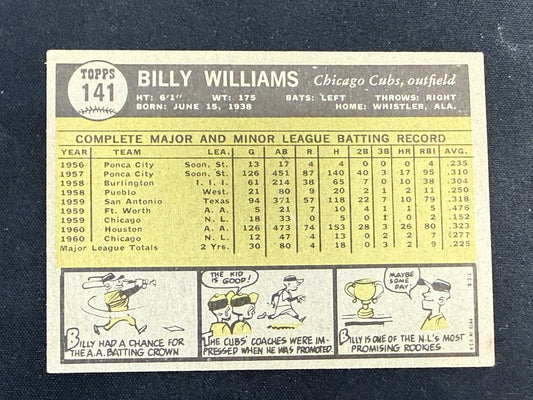 Billy Williams [RC] #141 Topps 1961