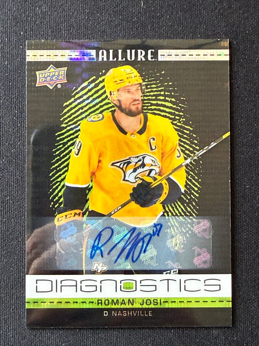 Roman Josi #D-15 Diagnostics [Black And Green Auto]
