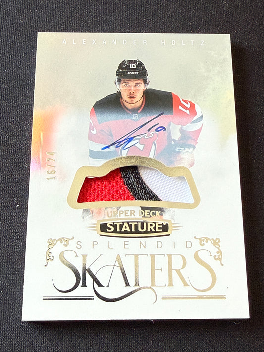Alexander Holtz #SS-6 Splendid Skaters Auto Patch /24