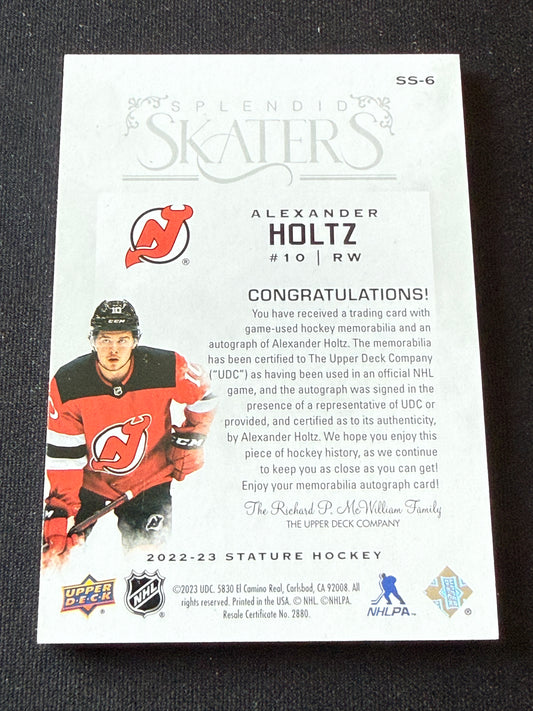 Alexander Holtz #SS-6 Splendid Skaters Auto Patch /24