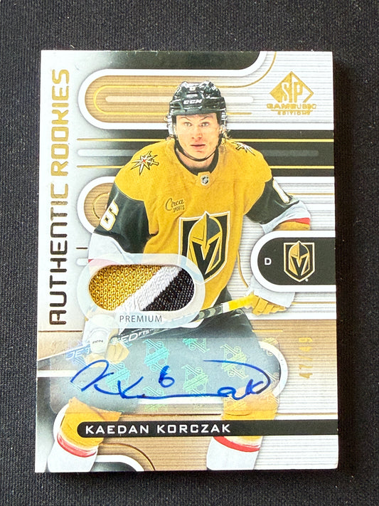 Kaedan Korczak #159 Authentic Rookies /49